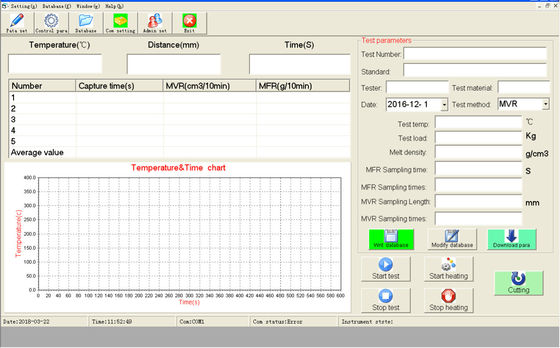 Computer Control Hot Fluidity Melt Flow Index Tester