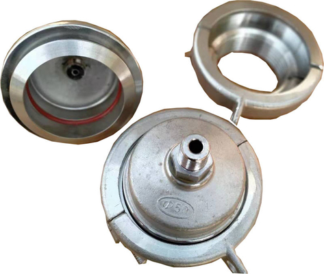 Đầu bịt đầu 50mm Phích cắm thủy tĩnh cho máy đo áp suất tĩnh đường ống