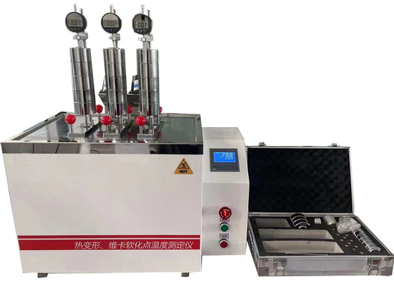 Máy kiểm tra nhiệt độ biến dạng nhiệt chất dẻo - xác định nhiệt độ lệch dưới tải