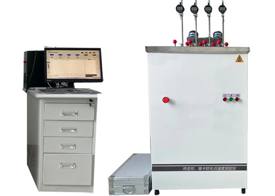4.5KW Hdt Vicat thử nghiệm máy xác định của Vicat làm mềm nhiệt độ của nhựa