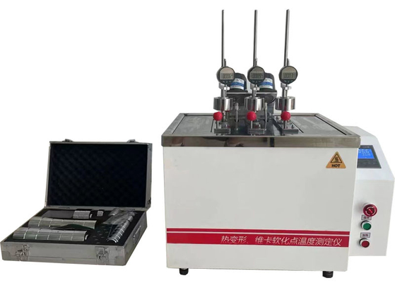 Thermal biến dạng / VICa điểm làm mềm nhiệt độ Tester áp dụng HMI hệ thống điều khiển PLC