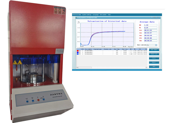 ASTM D5289 Kiểm soát máy tính Vulcanization cao su Thiết bị đo Vulcanization sử dụng Curometers không rotor