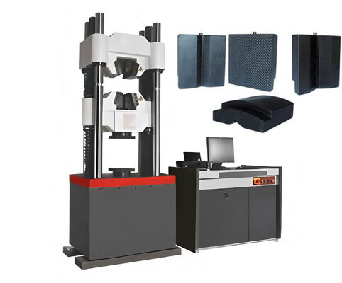 Máy kiểm tra thủy lực servo có máy chủ bốn cột và loại xi lanh dầu hướng xuống để nâng cao độ ổn định và độ chính xác