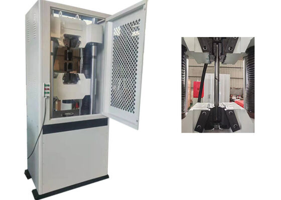 Máy kiểm tra thủy lực servo được trang bị điều khiển máy tính để kiểm tra độ bền kéo và uốn hoàn toàn tự động