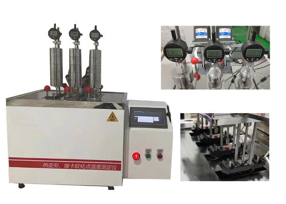 Máy kiểm tra HDT VICAT cung cấp khả năng kiểm tra đặc tính nhiệt nhất quán cho nhựa Cao su nylon và vật liệu cách điện