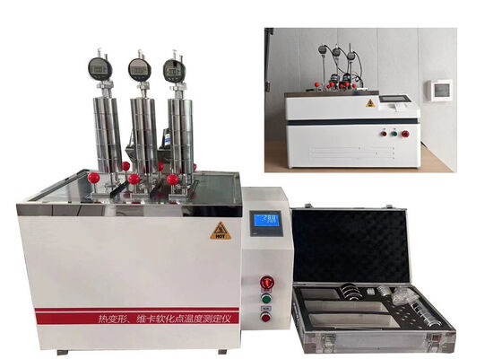 Máy thí nghiệm HDT VICAT cung cấp phép đo biến dạng nhiệt và nhiệt độ điểm hóa mềm để kiểm tra nhựa