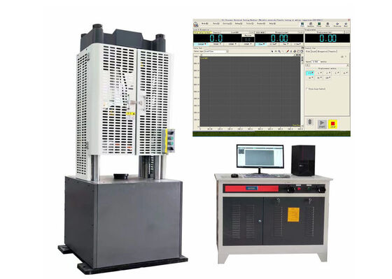 Máy kiểm tra thủy lực servo được trang bị hàm đặc biệt để đo chính xác các đặc tính cơ học của sợi thép và cốt thép